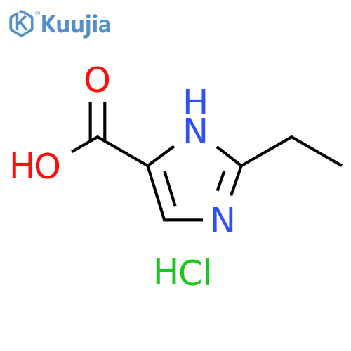 2-ethyl-1H-imidazole-4-carboxylic acid hydrochloride structure