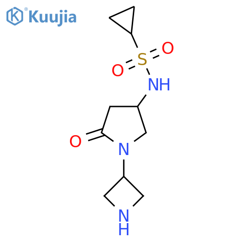 N-1-(azetidin-3-yl)-5-oxopyrrolidin-3-ylcyclopropanesulfonamide structure