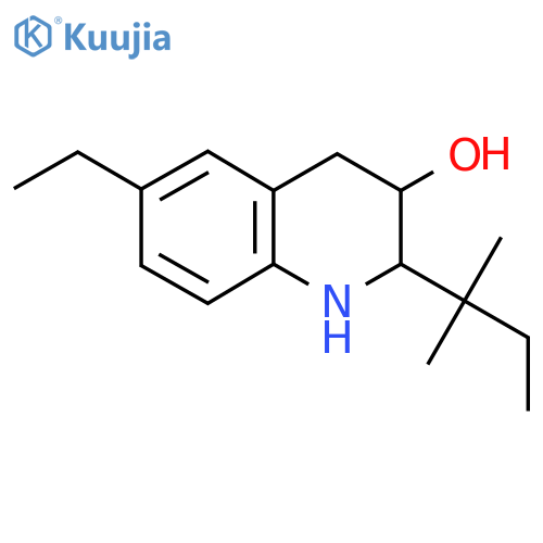 6-Ethyl-2-(2-methylbutan-2-yl)-1,2,3,4-tetrahydroquinolin-3-ol structure