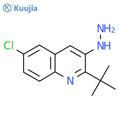 2-Tert-butyl-6-chloro-3-hydrazinylquinoline structure