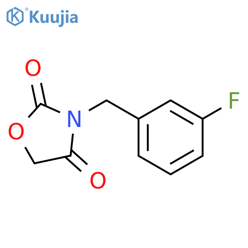 2,4-Oxazolidinedione, 3-[(3-fluorophenyl)methyl]- structure