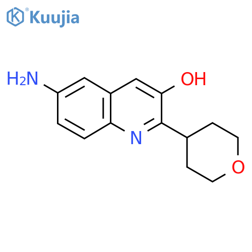 6-Amino-2-(oxan-4-yl)quinolin-3-ol structure