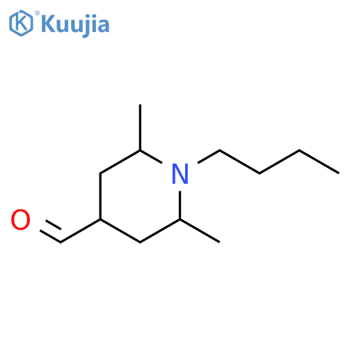 4-Piperidinecarboxaldehyde, 1-butyl-2,6-dimethyl- structure