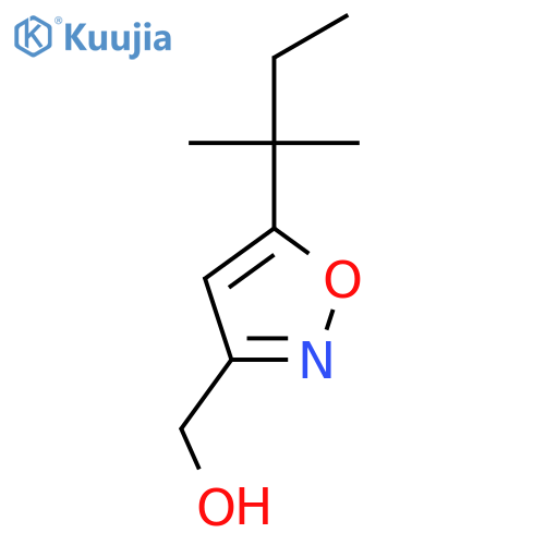 5-(2-methylbutan-2-yl)-1,2-oxazol-3-ylmethanol structure