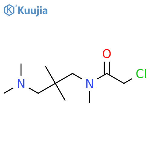 2-chloro-N-3-(dimethylamino)-2,2-dimethylpropyl-N-methylacetamide structure