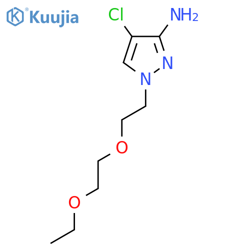 4-chloro-1-2-(2-ethoxyethoxy)ethyl-1H-pyrazol-3-amine structure