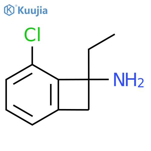 5-chloro-7-ethylbicyclo4.2.0octa-1,3,5-trien-7-amine structure