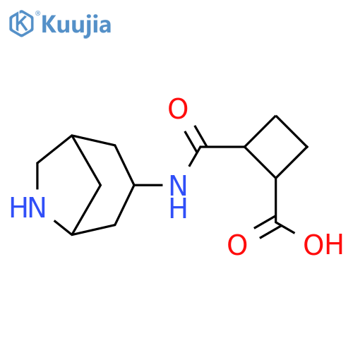 Cyclobutanecarboxylic acid, 2-[(6-azabicyclo[3.2.1]oct-3-ylamino)carbonyl]- structure