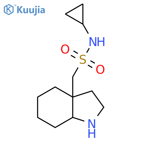 N-cyclopropyl-1-(octahydro-1H-indol-3a-yl)methanesulfonamide structure