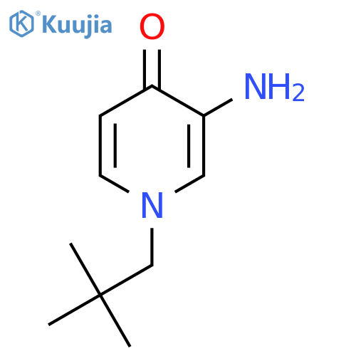 3-amino-1-(2,2-dimethylpropyl)-1,4-dihydropyridin-4-one structure