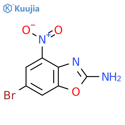 6-bromo-4-nitro-1,3-benzoxazol-2-amine structure