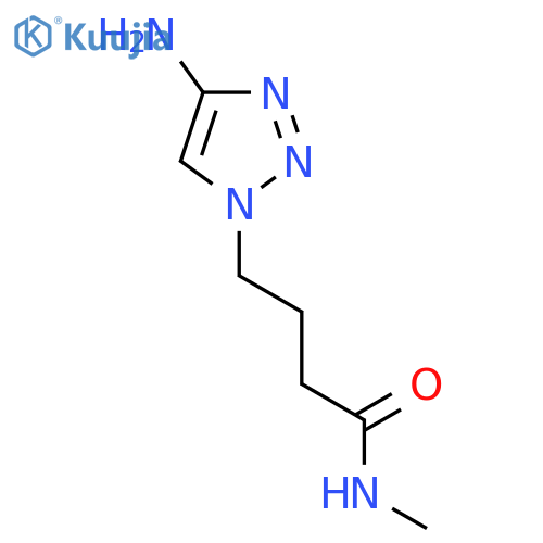 4-(4-amino-1H-1,2,3-triazol-1-yl)-N-methylbutanamide structure