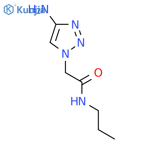 2-(4-amino-1H-1,2,3-triazol-1-yl)-N-propylacetamide structure