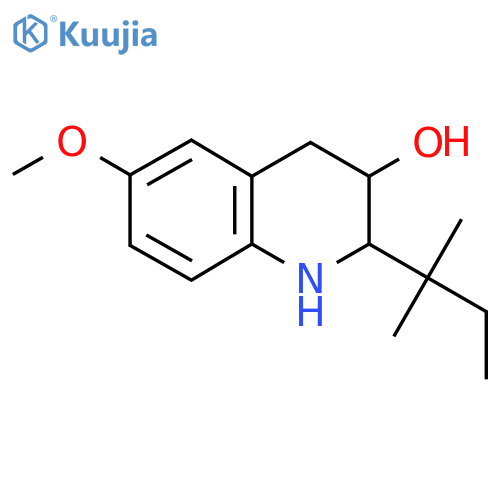 6-Methoxy-2-(2-methylbutan-2-yl)-1,2,3,4-tetrahydroquinolin-3-ol structure