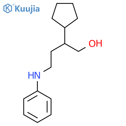 2-Cyclopentyl-4-(phenylamino)butan-1-ol structure