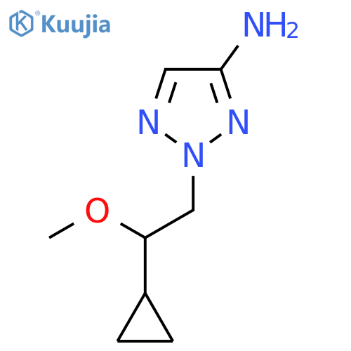 2-(2-cyclopropyl-2-methoxyethyl)-2H-1,2,3-triazol-4-amine structure