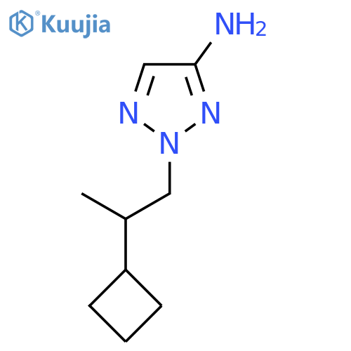 2-(2-cyclobutylpropyl)-2H-1,2,3-triazol-4-amine structure