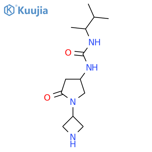 1-[1-(Azetidin-3-yl)-5-oxopyrrolidin-3-yl]-3-(3-methylbutan-2-yl)urea structure