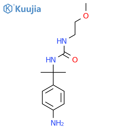 1-[2-(4-Aminophenyl)propan-2-yl]-3-(2-methoxyethyl)urea structure