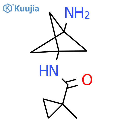 N-{3-aminobicyclo1.1.1pentan-1-yl}-1-methylcyclopropane-1-carboxamide structure