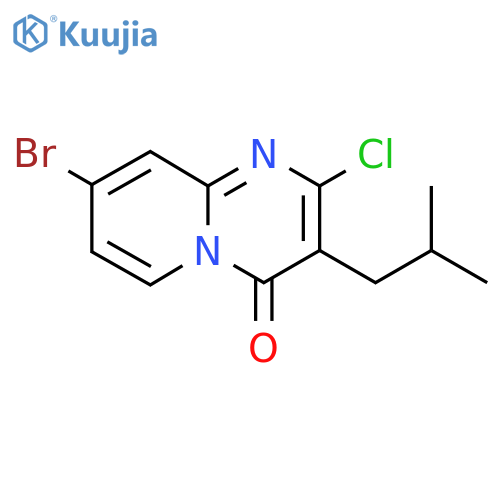 8-bromo-2-chloro-3-(2-methylpropyl)-4H-pyrido1,2-apyrimidin-4-one structure