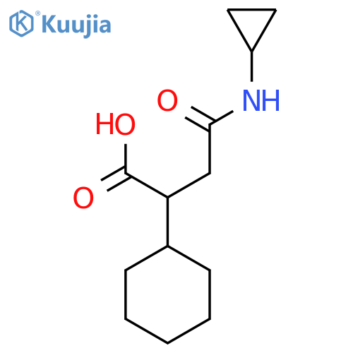 2-Cyclohexyl-3-(cyclopropylcarbamoyl)propanoic acid structure