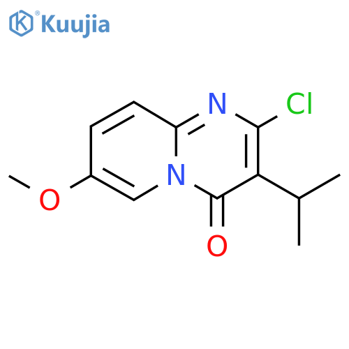 2-chloro-7-methoxy-3-(propan-2-yl)-4H-pyrido1,2-apyrimidin-4-one structure