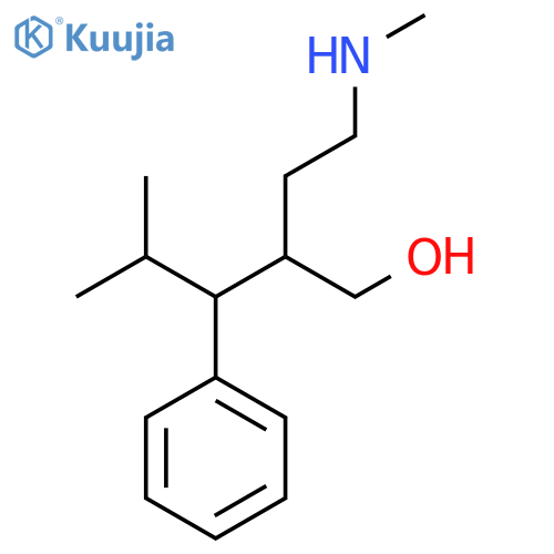 4-Methyl-2-[2-(methylamino)ethyl]-3-phenylpentan-1-ol structure