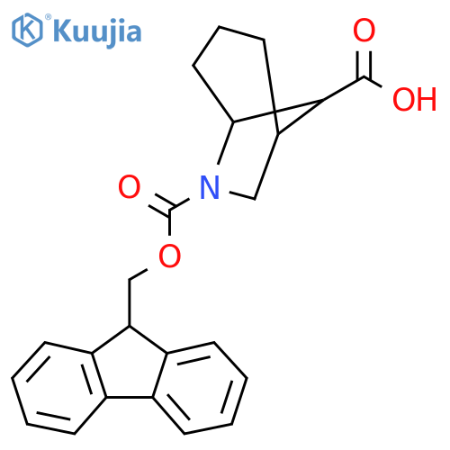 6-{[(9H-fluoren-9-yl)methoxy]carbonyl}-6-azabicyclo[3.2.1]octane-8-carboxylic acid structure