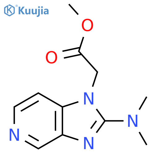 methyl 2-[2-(dimethylamino)-1H-imidazo[4,5-c]pyridin-1-yl]acetate structure