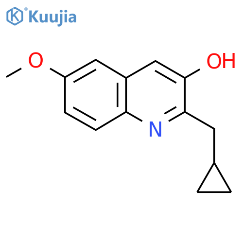 2-(Cyclopropylmethyl)-6-methoxyquinolin-3-ol structure