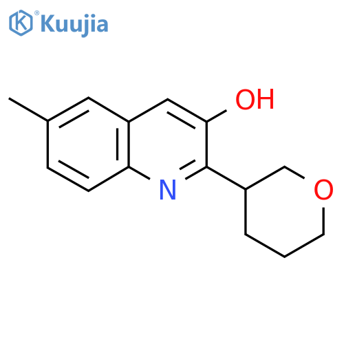 6-Methyl-2-(oxan-3-yl)quinolin-3-ol structure