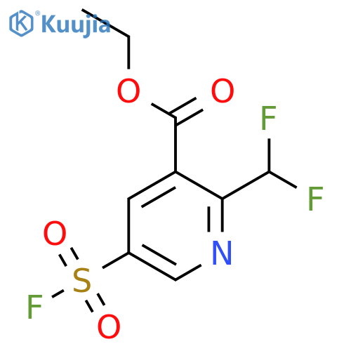 Ethyl 2-(difluoromethyl)-5-(fluorosulfonyl)pyridine-3-carboxylate structure