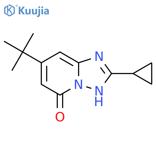 7-tert-butyl-2-cyclopropyl-1,2,4triazolo1,5-apyridin-5-ol structure