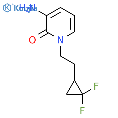 3-amino-1-2-(2,2-difluorocyclopropyl)ethyl-1,2-dihydropyridin-2-one structure