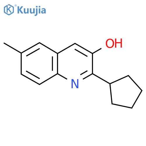 2-Cyclopentyl-6-methylquinolin-3-ol structure