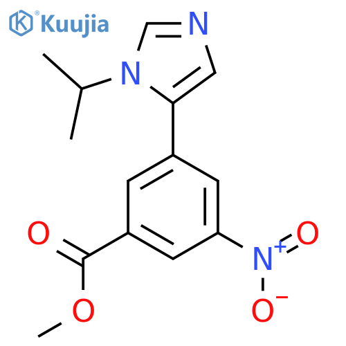methyl 3-nitro-5-[1-(propan-2-yl)-1H-imidazol-5-yl]benzoate structure