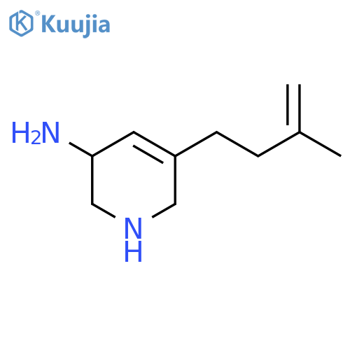 5-(3-Methylbut-3-en-1-yl)-1,2,3,6-tetrahydropyridin-3-amine structure