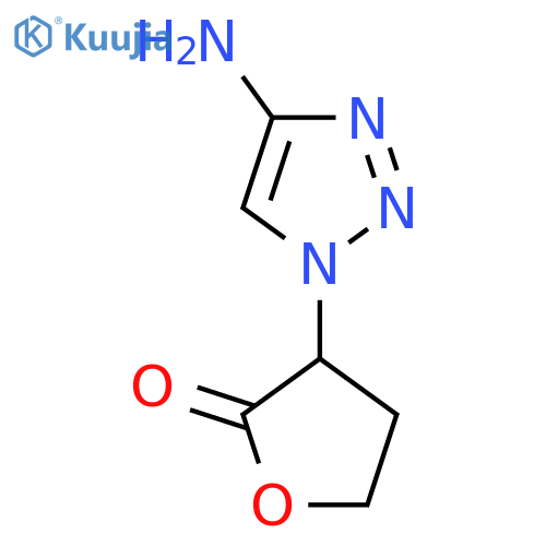 3-(4-amino-1H-1,2,3-triazol-1-yl)oxolan-2-one structure