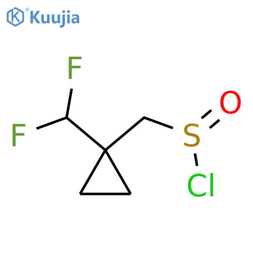 [1-(Difluoromethyl)cyclopropyl]methanesulfinyl chloride structure