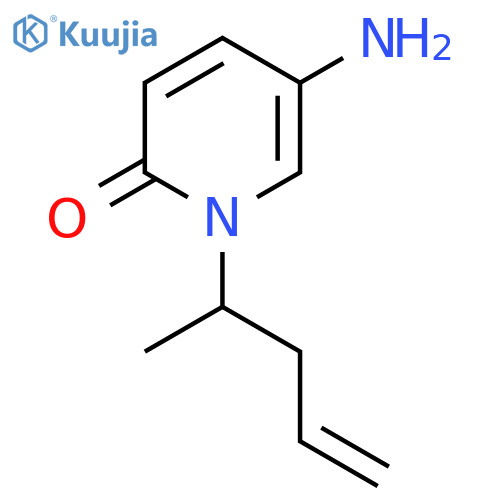 5-amino-1-(pent-4-en-2-yl)-1,2-dihydropyridin-2-one structure