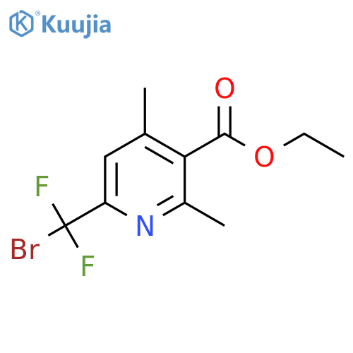 Ethyl 6-(bromodifluoromethyl)-2,4-dimethylpyridine-3-carboxylate structure