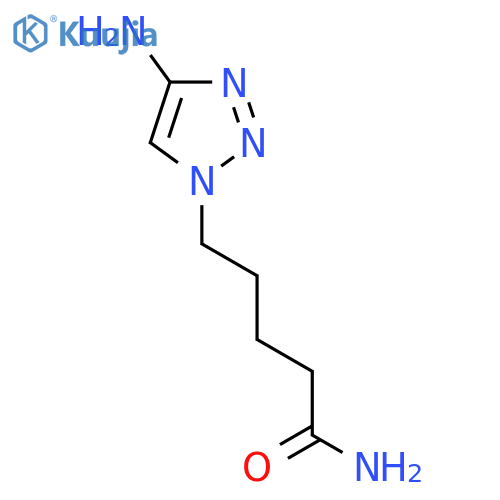 5-(4-amino-1H-1,2,3-triazol-1-yl)pentanamide structure