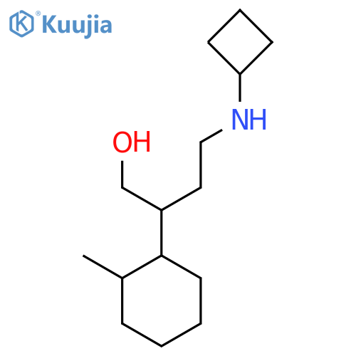 4-(Cyclobutylamino)-2-(2-methylcyclohexyl)butan-1-ol structure