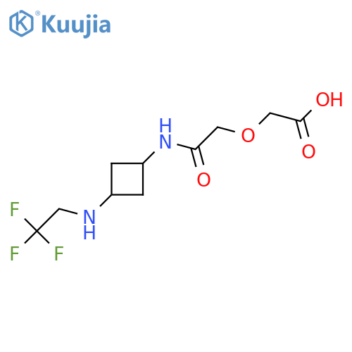 Acetic acid, 2-[2-oxo-2-[[3-[(2,2,2-trifluoroethyl)amino]cyclobutyl]amino]ethoxy]- structure