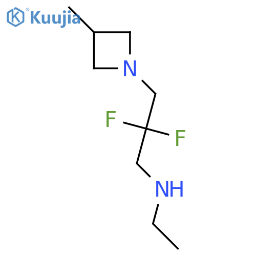 1-Azetidinepropanamine, N-ethyl-β,β-difluoro-3-methyl- structure