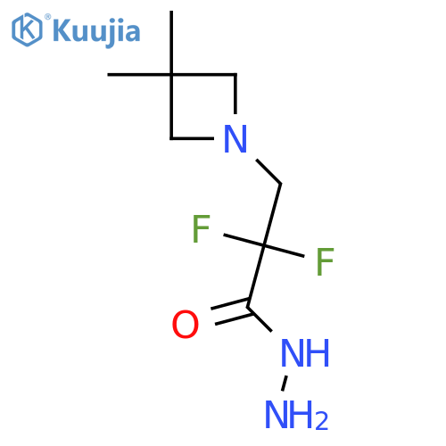 1-Azetidinepropanoic acid, α,α-difluoro-3,3-dimethyl-, hydrazide structure