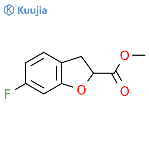 Methyl 6-fluoro-2,3-dihydrobenzofuran-2-carboxylate structure