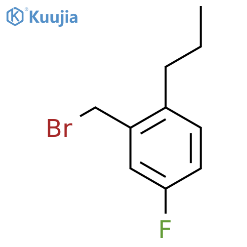 2-(bromomethyl)-4-fluoro-1-propylbenzene structure