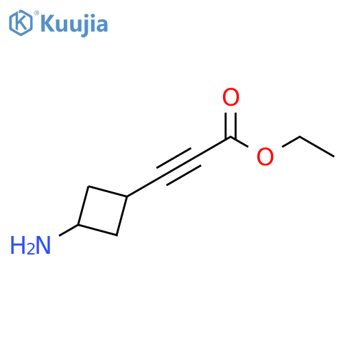 2-Propynoic acid, 3-(3-aminocyclobutyl)-, ethyl ester structure